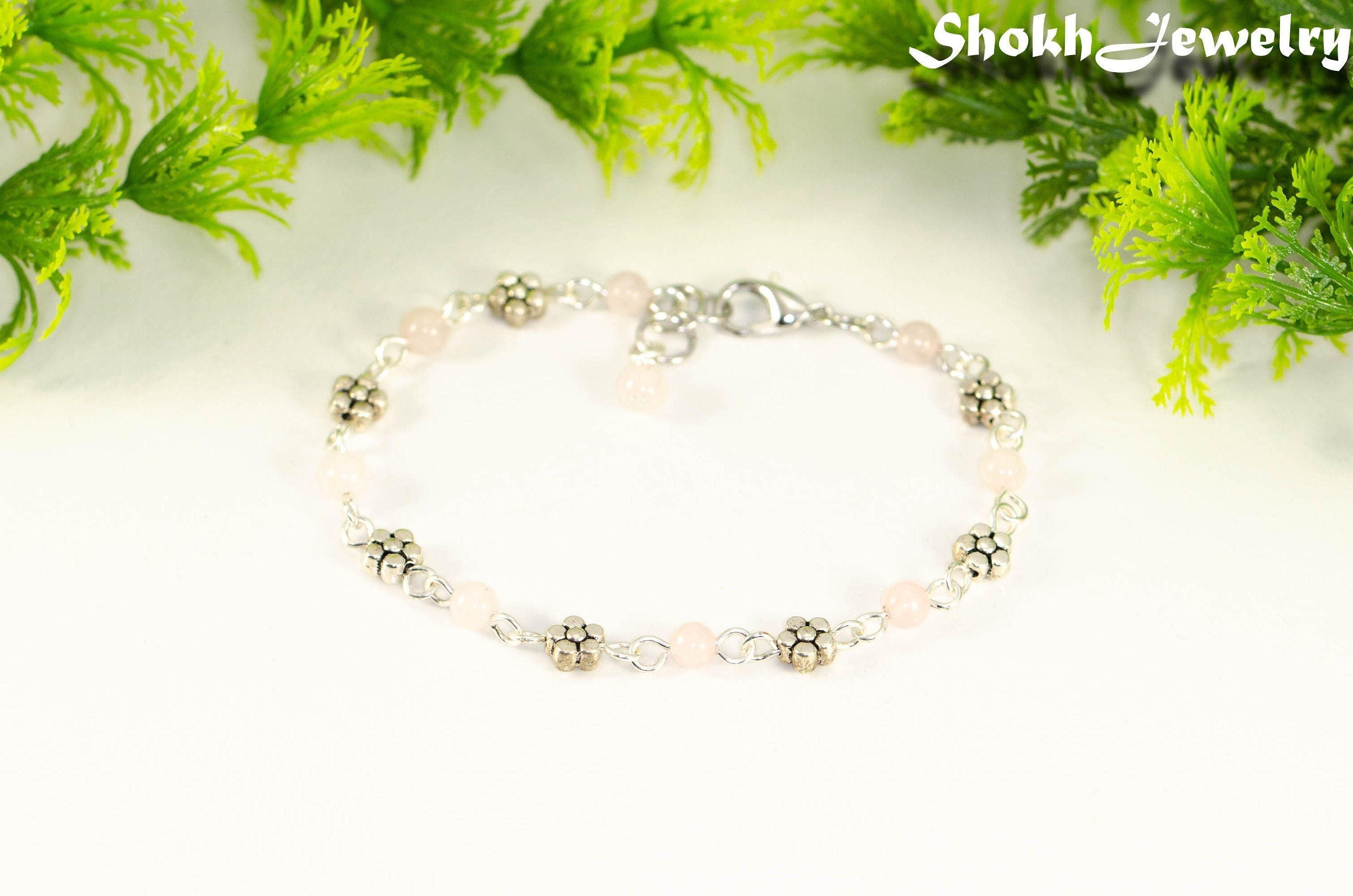 Dainty Rose Quartz Bracelet