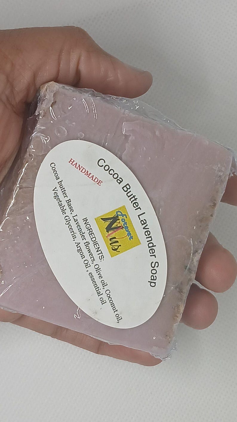 Homemade Cocoa Butter Lavender Soap - Etsy
