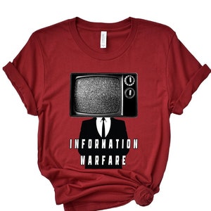 Information Warfare Unisex T Shirt by RedPill45, Fake News T-Shirt, Fake News Media, Conservative Gift
