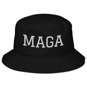 MAGA Bucket Hat by RedPill45, MAGA College Text Hat, Maga Trump 2024 Hat, Ultra Maga