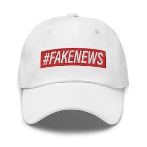 Fake News Hashtag Hat by RedPill45, FakeNews Baseball Hat, Freedom Hat, Liberty Hat, Freedom and Liberty Gift