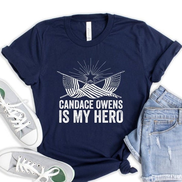 The ORIGINAL Candace Owens Is My Hero UNISEX T Shirt by Red Pill 45, Conservative Gift T-Shirt, Short Sleeve Jersey T-Shirt