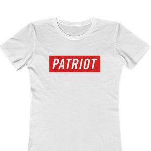 Patriot Women&#39;s Shirt By RedPill45, Patriotic American, Patriot Shirt, America Shirt, Republican Conservative Gift, America First, USA Shirt