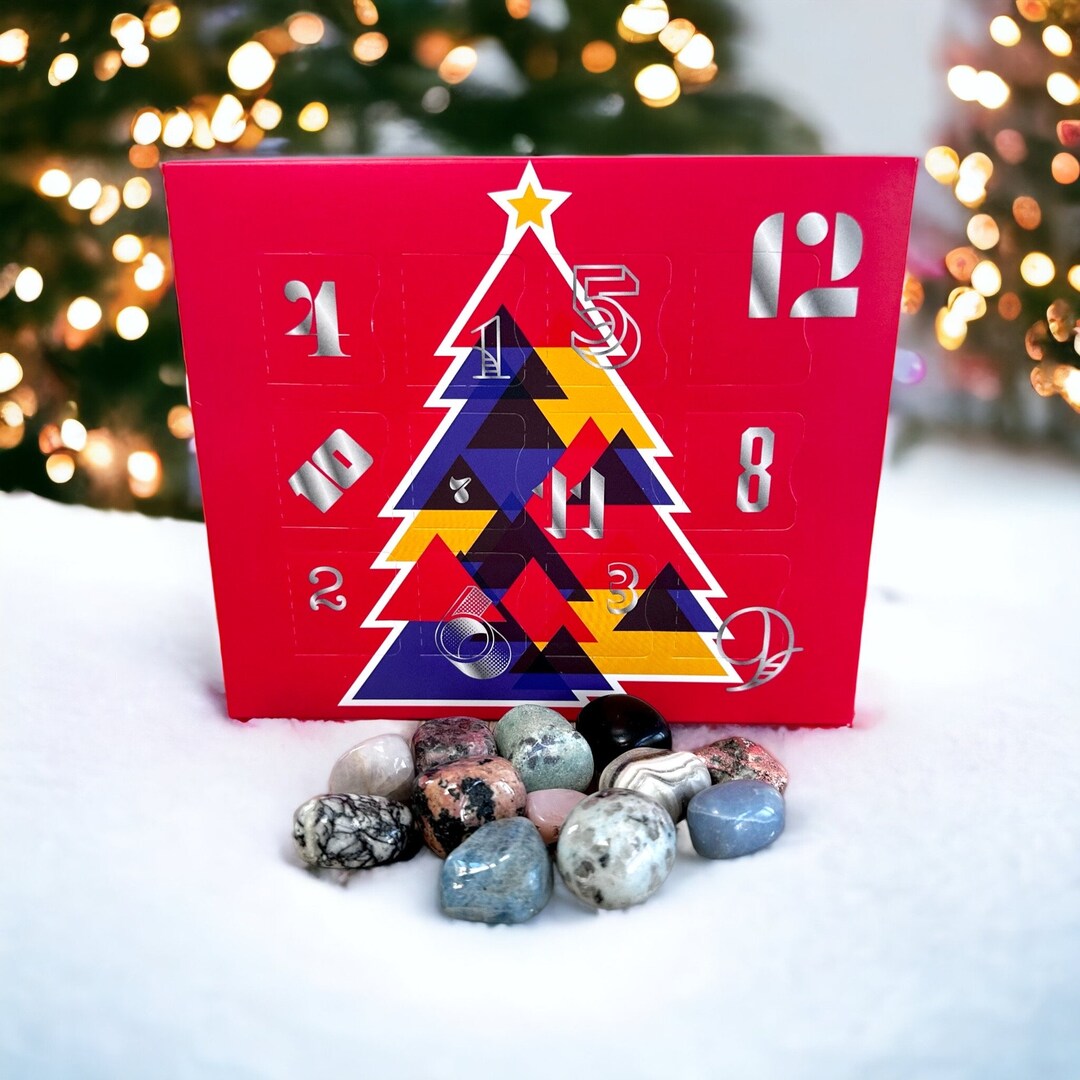 Rare Crystal Advent Calendar 12 Day Rare & Expensive Tumbled Etsy UK