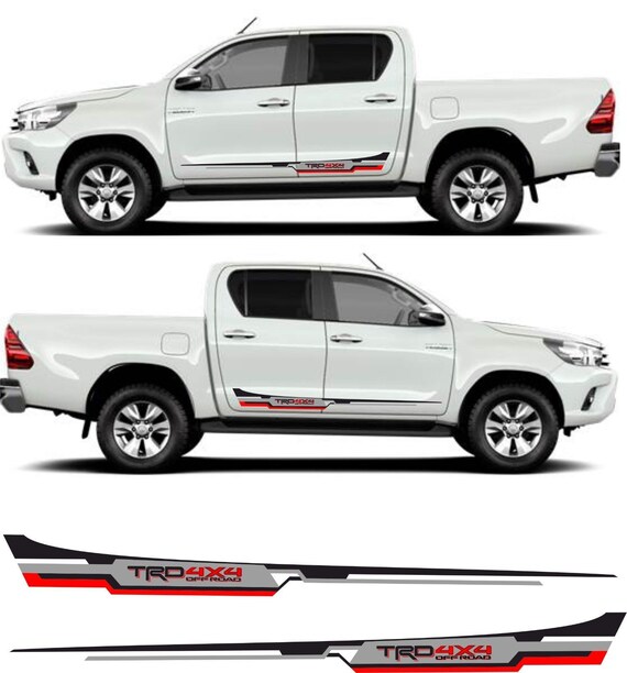 Toyota Hilux Side Trd Decals Stickers Stripes Mk6 7 8 An101 Etsy