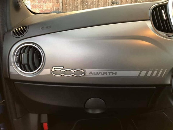 Fiat 500 595 Abarth Interior Dash Graphics Decals Stickers Vinyls Any Colour