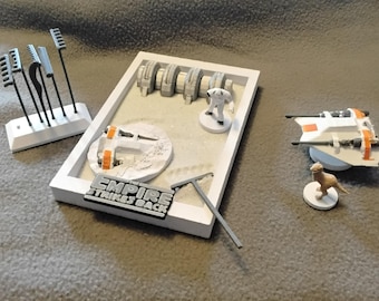 3D printed DIY Desktop  Star Wars Empire Strikes Back themed Zen Garden kit