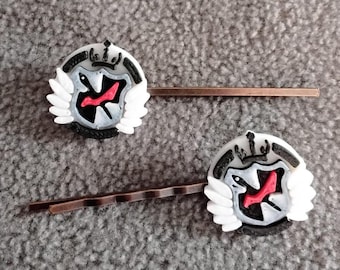 Pair of 2in 3D Printed Danganronpa Themed Bobby Pins!