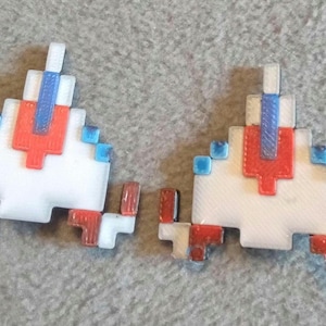 Anime Danganronpa 3d printed hair clips!! Set of 2 clips!