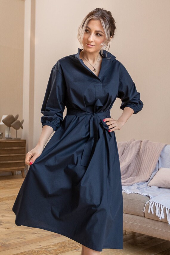oversized cotton dress