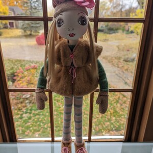 Interior art doll, Textile doll, Collectible doll, Fabric doll, Unique gift, Birthday present, Gift idea, Winter, Fall, Easter