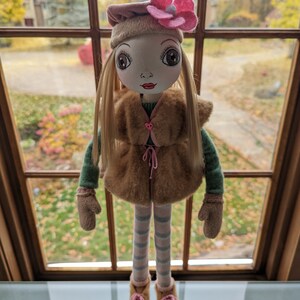 Interior art doll, Textile doll, Collectible doll, Fabric doll, Unique gift, Birthday present, Gift idea, Winter, Fall, Easter