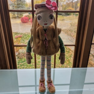 Interior art doll, Textile doll, Collectible doll, Fabric doll, Unique gift, Birthday present, Gift idea, Winter, Fall, Easter