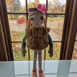 Interior art doll, Textile doll, Collectible doll, Fabric doll, Unique gift, Birthday present, Gift idea, Winter, Fall, Easter