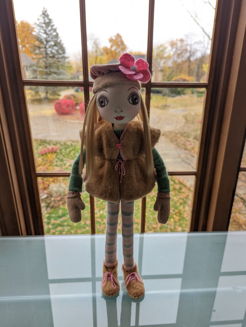 Interior art doll, Textile doll, Collectible doll, Fabric doll, Unique gift, Birthday present, Gift idea, Winter, Fall, Easter