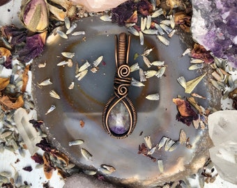 Amethyst Drop Pendant