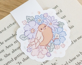 Bunny in Flowers Magnetic Bookmark
