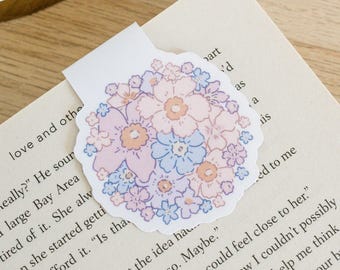 Bunny in Flowers Magnetic Bookmark
