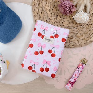 Coquette Bow & Cherry Kindle Sleeve | eReader Cover, Kindle Case