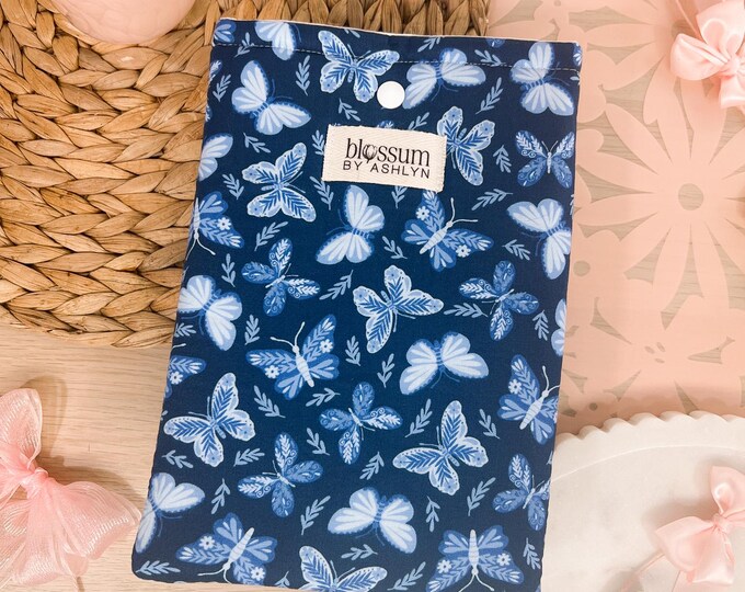 Blue Butterflies Puffy Kindle Sleeve