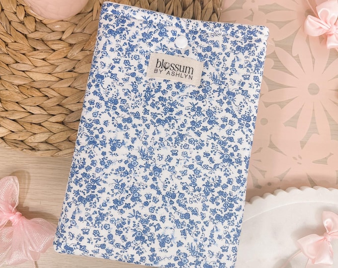 Blue Floral Kindle Sleeve