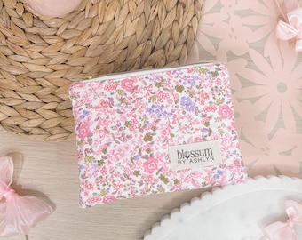 Cottage Florals Zipper Pouch