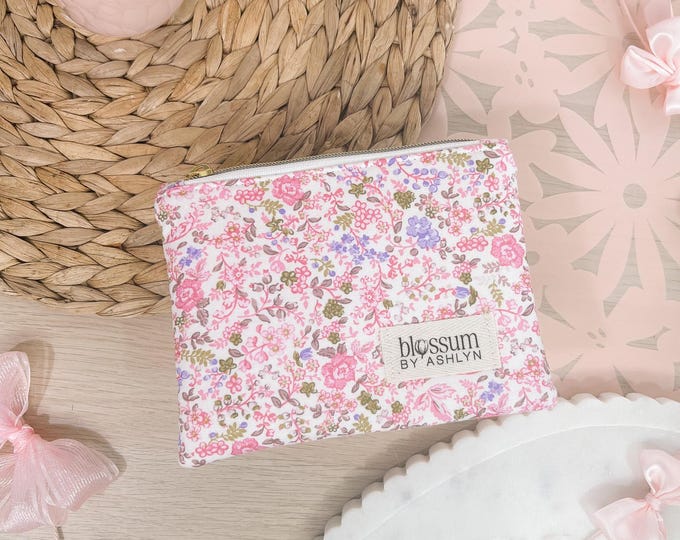 Cottage Florals Zipper Pouch