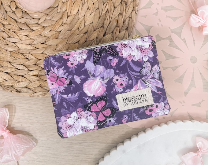 Butterfly Garden Zipper Pouch