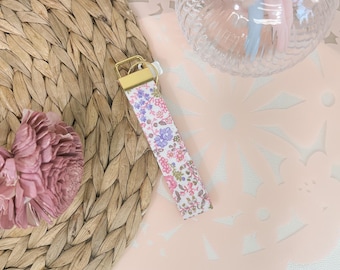 Cottage Florals Key Fob Wristlet