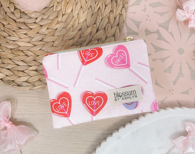 Hearts & Lollies Zipper Pouch
