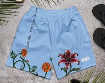 AXO: Sky Blue Marigold Shorts