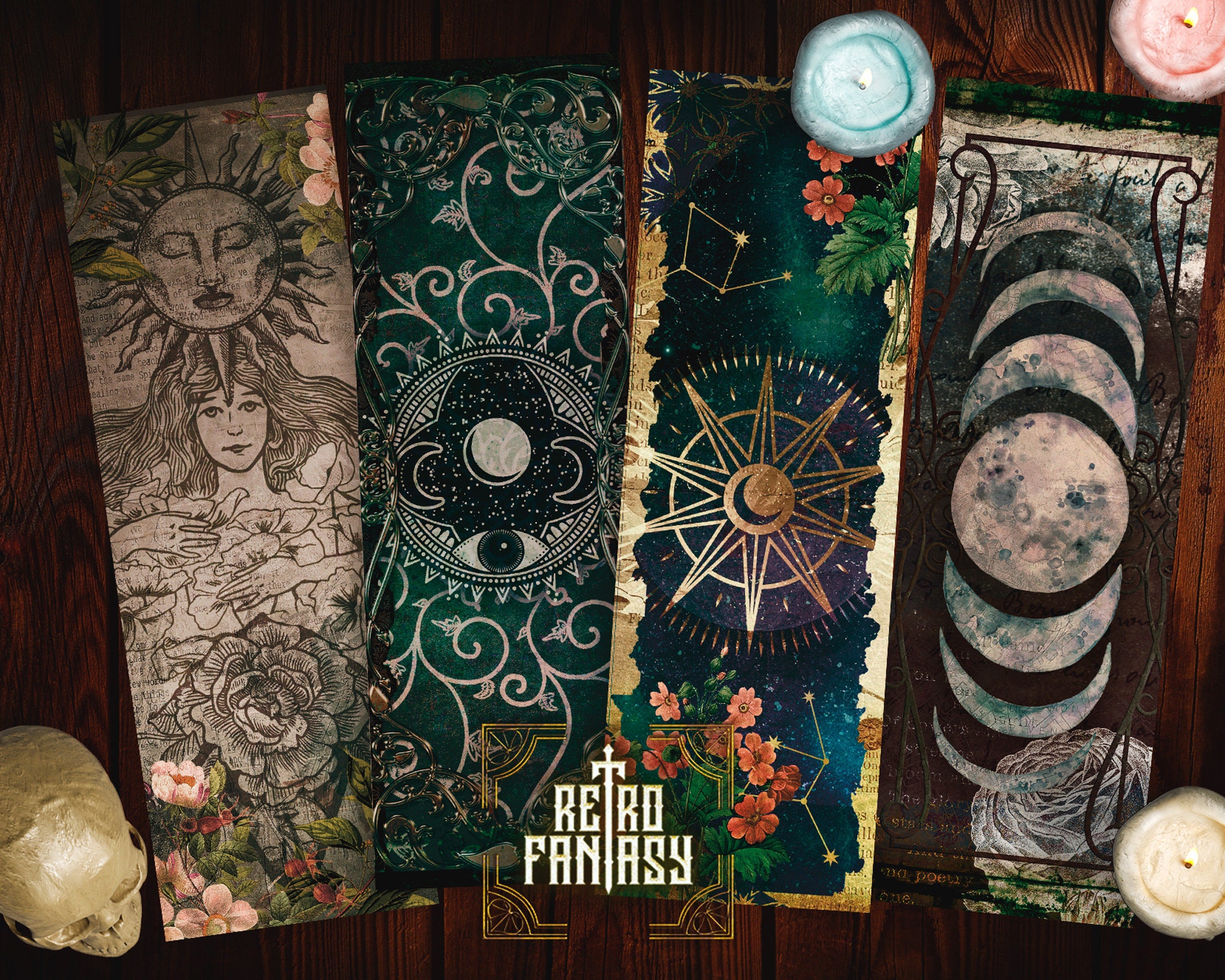 witchy printable bookmarks book of shadows magic wicca etsy