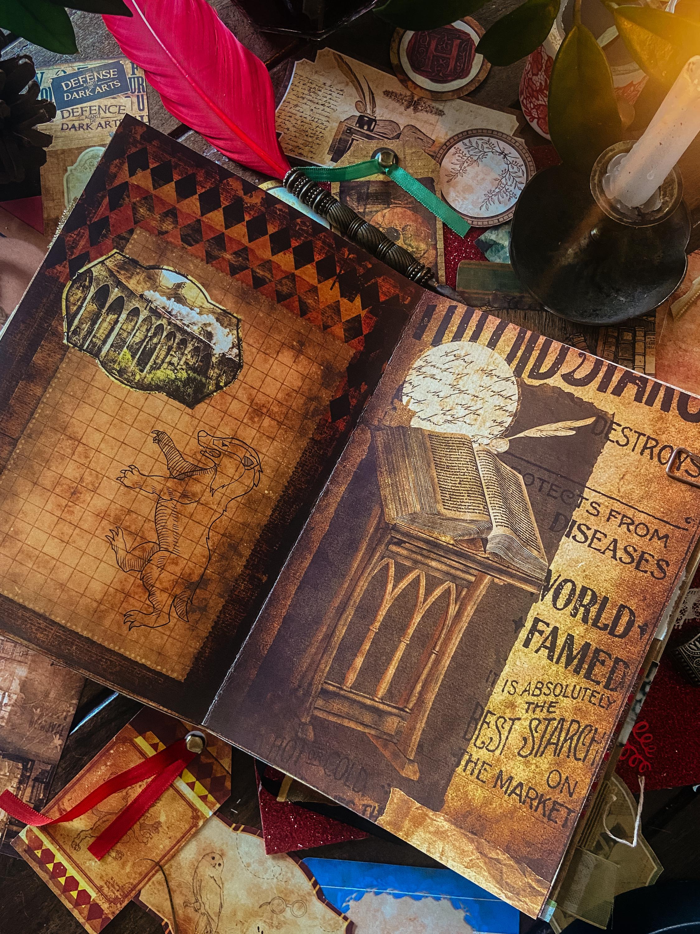 Wizard Journal Ringed Wizarding School Journal Kit Printable • Journal Pages • Instant ...