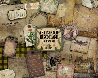 A Sassenach in Scotland Journal Kit • Scottish Junk Journal Kit • Scrapbooking • Bookish Journal Kit
