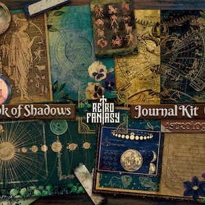 Book of Shadows Junk Journal Kit vol IV Astrology Printable • SJABLOON voor spreuken GRATIS! • Magie • Wicca • Grimoire • Spreukenboek