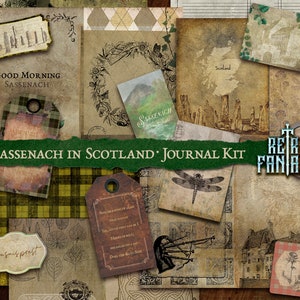 A Sassenach in Scotland Journal Kit • Scottish Junk Journal Kit • Scrapbooking • Bookish Journal Kit