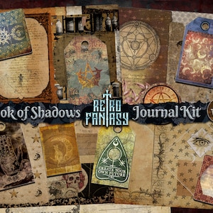 Book of Shadows Junk Journal Kit Printable • VORLAGE für Zaubersprüche kostenlos! • Magie • Wicca • JournalSeiten • Grimoire • Zauberbuch