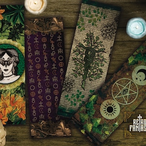 Witchy Printable Bookmarks • Book of shadows • Magic • Wicca • Journal Bookmark • Grimoire • Book of spells