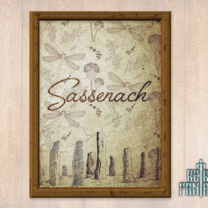 Sassenach Poster | Sassenach Muster | Wandkunst | Schottische Wandkunst | Druckbare Outlander Kunst | Sassenach Raumdeko | Schottland