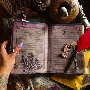 Printable Blank Book of Shadows Pages • Vintage Page • Scrapbook ...