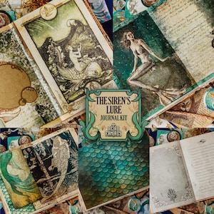 The Siren's Lure Journal Kit • Mermaid Printable • Scrapbooking (Digital Download)