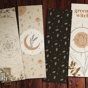 Witchy Printable Bookmarks • Book of shadows • Magic • Wicca • Journal Bookmark • Grimoire • Book of spells
