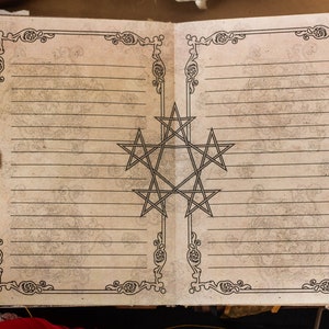 Printable Blank Book of Shadows Pages • Vintage Page • Scrapbook ...