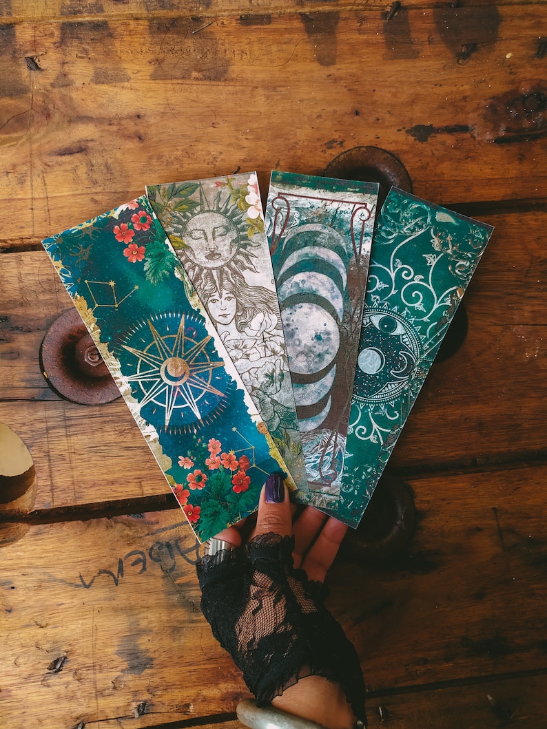 witchy printable bookmarks book of shadows magic wicca etsy