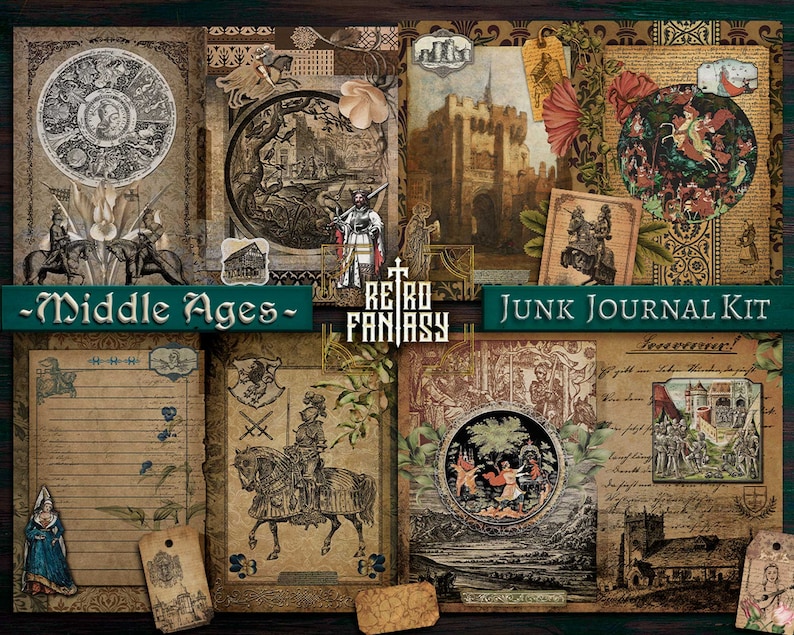 Middle Ages Junk Journal Kit With EXTRAS • Digital Download ...