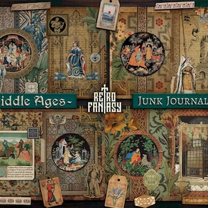 Kit Diario Basura Edad Media con EXTRAS • Descarga Digital • Scrapbooking • Kit Diario Imprimible • Medieval