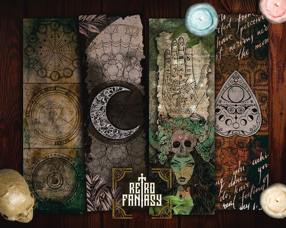 Witchy Printable Bookmarks • Book of shadows • Magic • Wicca • Journal Bookmark • Grimoire • Book of spells