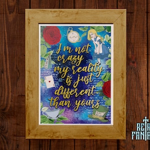 Printable Alice in wonderland Wall Art | Alice in wonderland Art | Instant Download | Alice in wonderland Decor | Printable Alice Decor