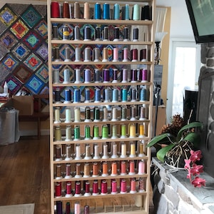 Thread Rack PDF Pattern & Plans to BUILD Your OWN Free Standing -6 Feet Tall 31.5 Inches Wide Quilter&#39;s Thread Stand