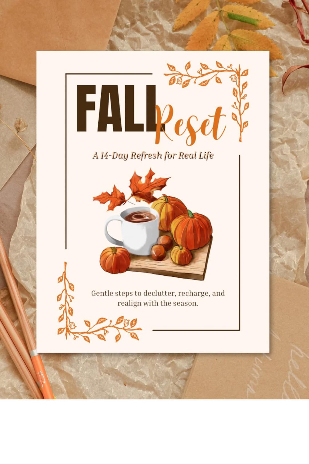 Fall Reset Habit Tracker: 14-day Autumn Printable (PDF) - Etsy